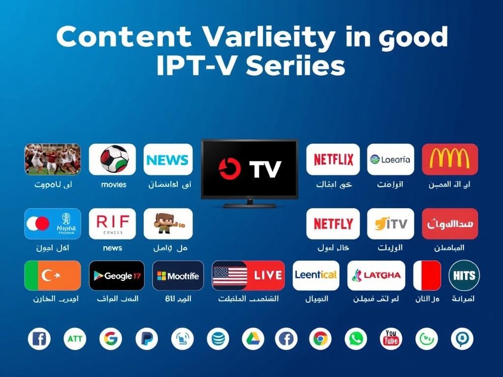 تنوع المحتوى في خدمات IPTV الجيدة مع عرض لمختلف فئات القنوات