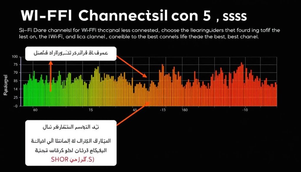 توضيح لقنوات Wi-Fi المختلفة وكيفية اختيار القناة المناسبة لمنع التقطيع اثناء مشاهدة خدمة IPTV