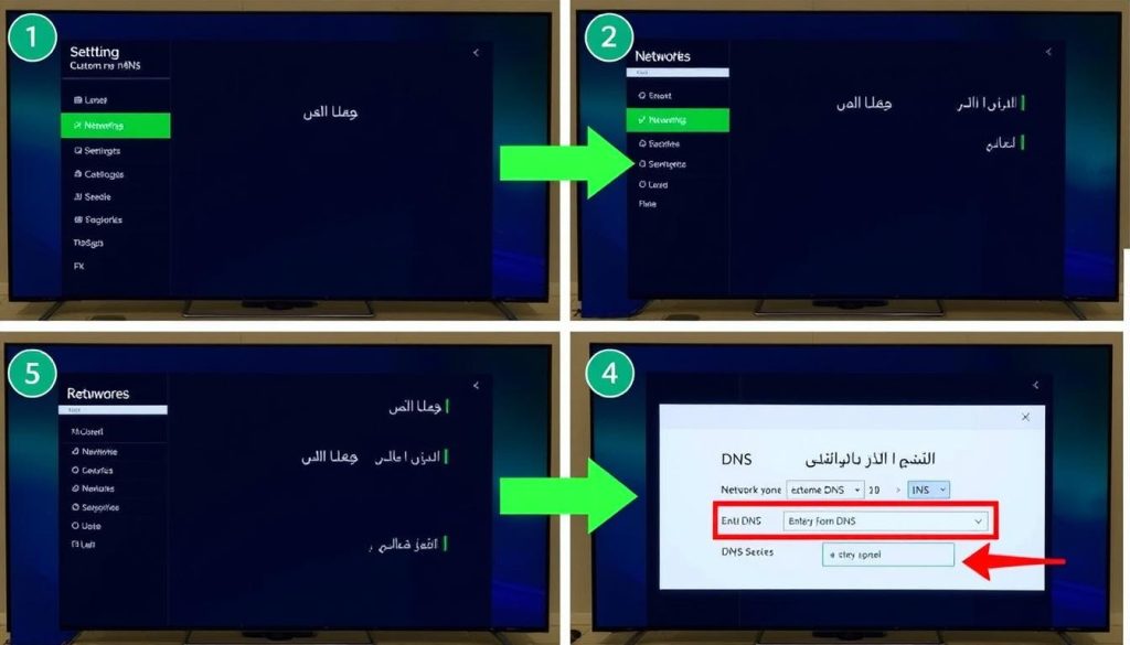 خطوات تغيير DNS لـ IPTV بدون تقطيع على تلفزيون ذكي