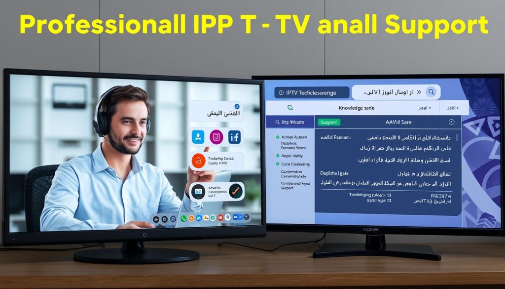 صورة توضح أهمية الدعم الفني الجيد لخدمات IPTV