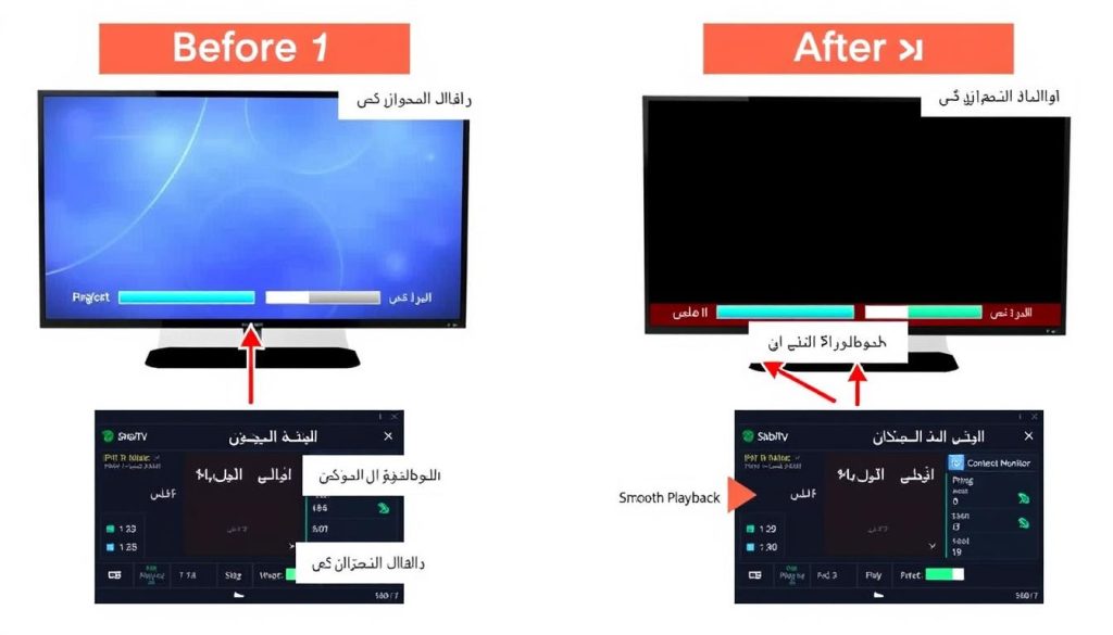 صورة توضح طرق اختبار استقرار خدمة IPTV قبل الاشتراك