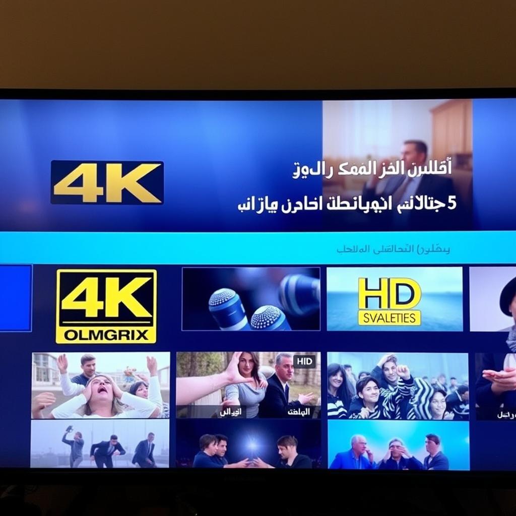 شاشة تعرض جودة بث عالية لباقات IPTV للبالغين