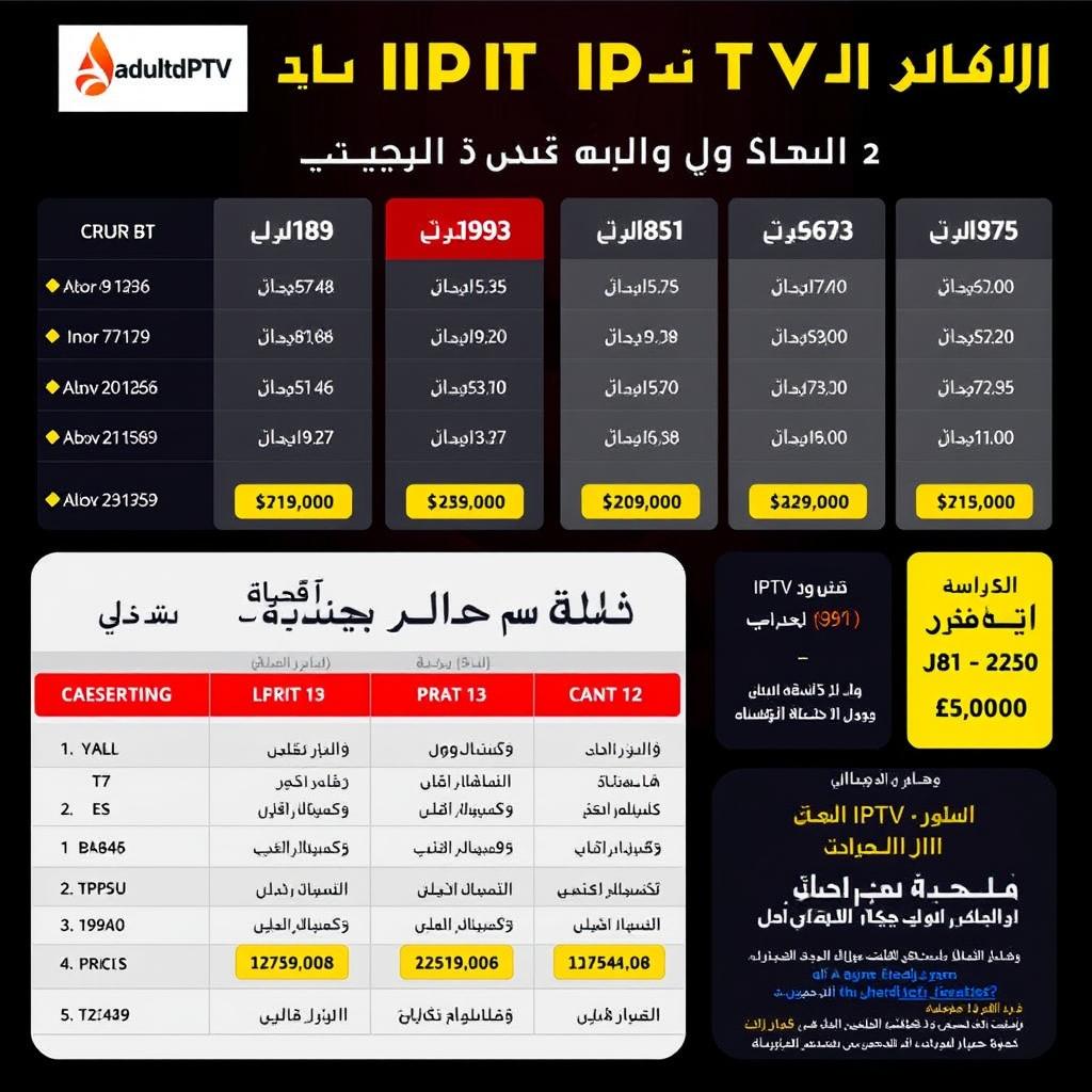 عروض وأسعار تنافسية لباقات IPTV للبالغين