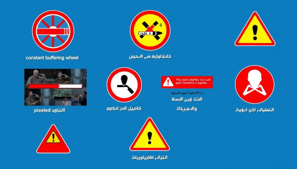 علامات تحذيرية لخدمات IPTV منخفضة الجودة