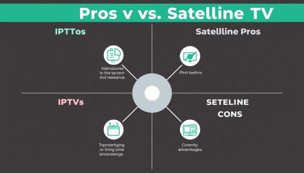 مزايا وعيوب IPTV مقابل الأقمار الصناعية